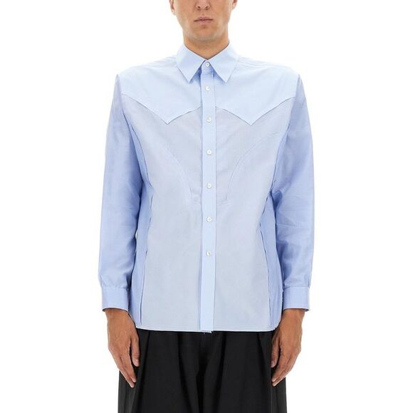 MAISON MARGIELA Men's Western Style Button-Up Shirt Men AZURE Shirts